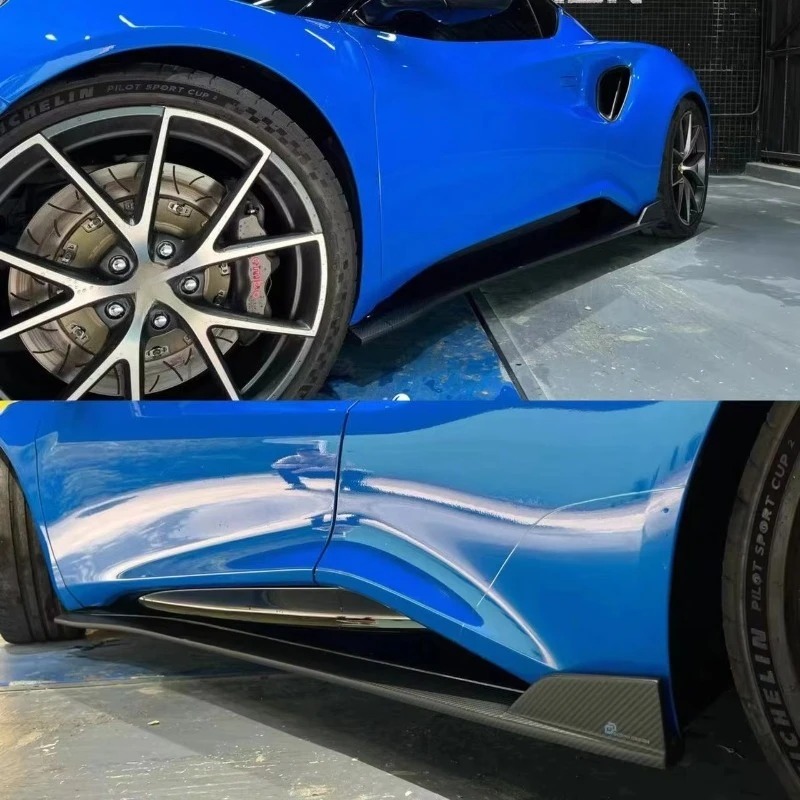 High Quality Dry Carbon Fiber OD Style Car Body Kit Front Bumper Front Lip Wing Spoiler for Lotus Emira Bodykit